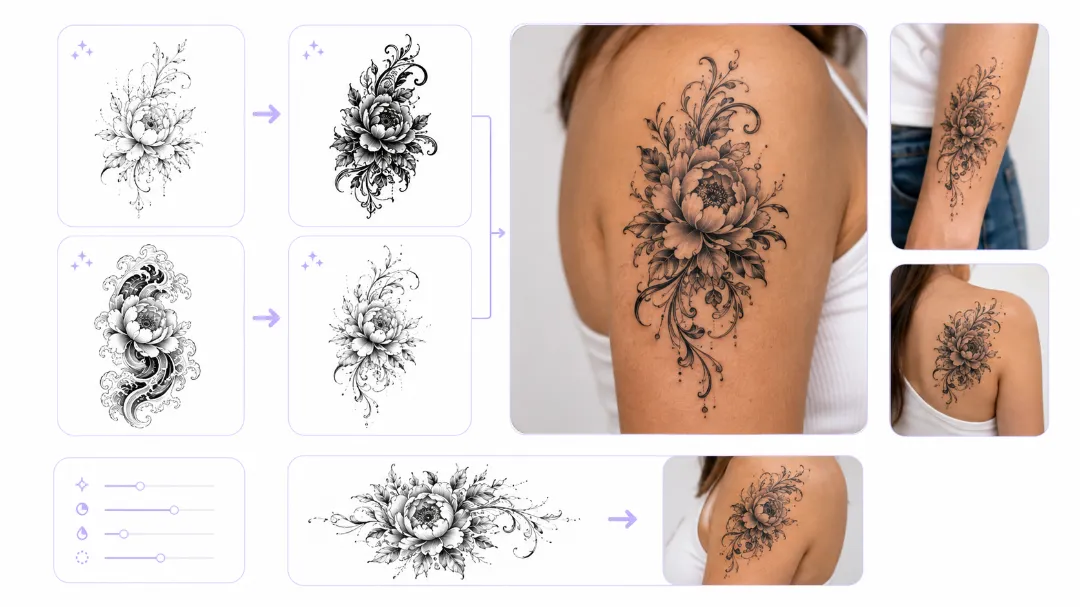 Remix Your AI Tattoo Design Until It's Perfect