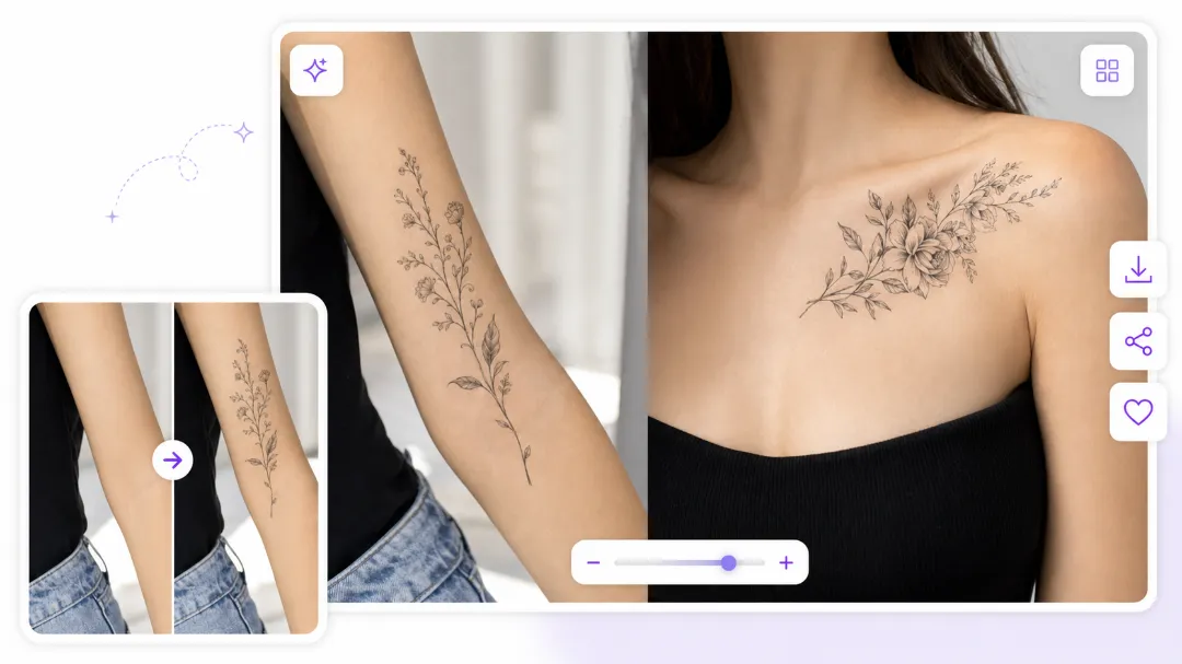 aitat.app Free Virtual Tattoo Simulator – virtual flower tattoo on wrist
