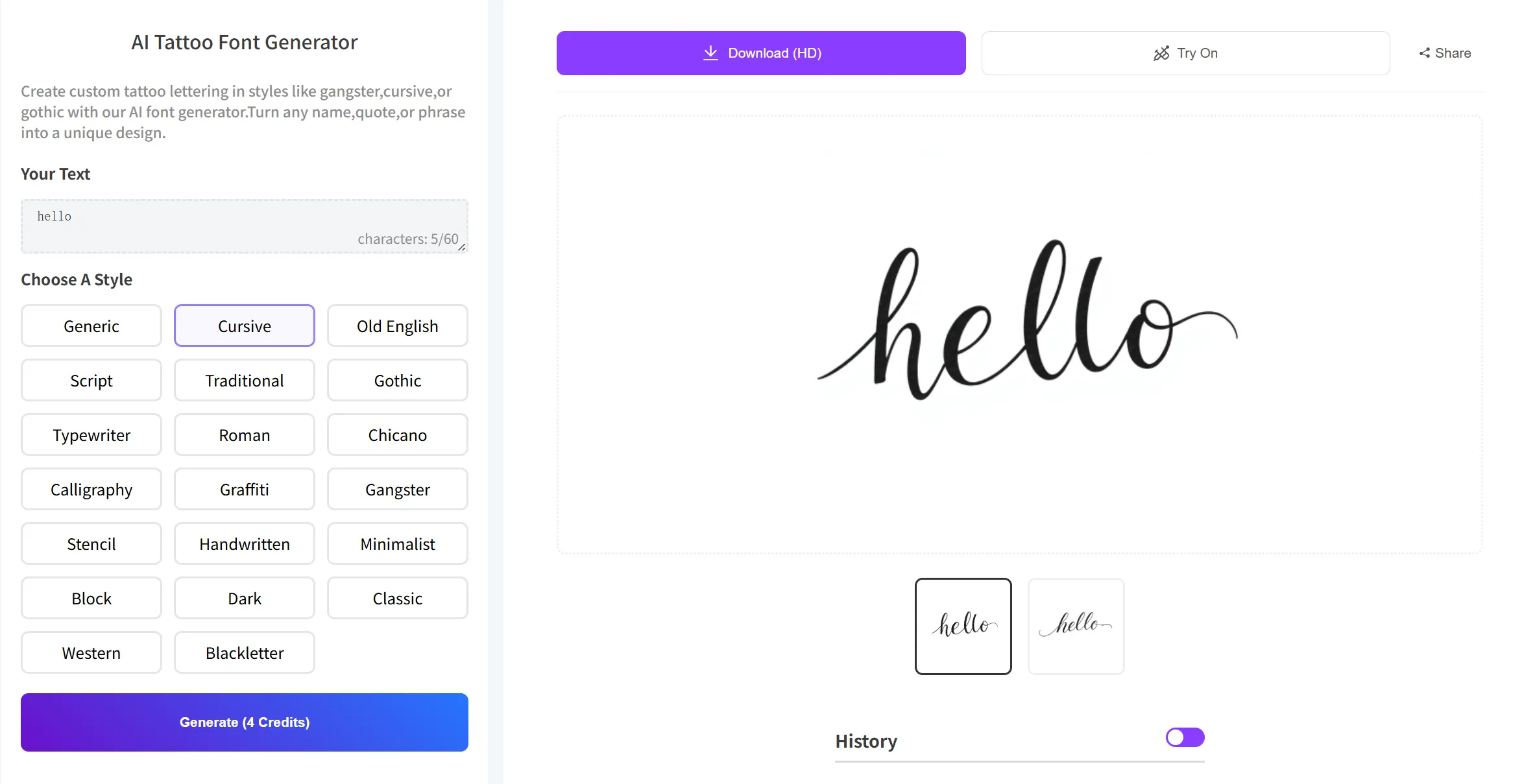 How to Use Our Tattoo Font Generator?