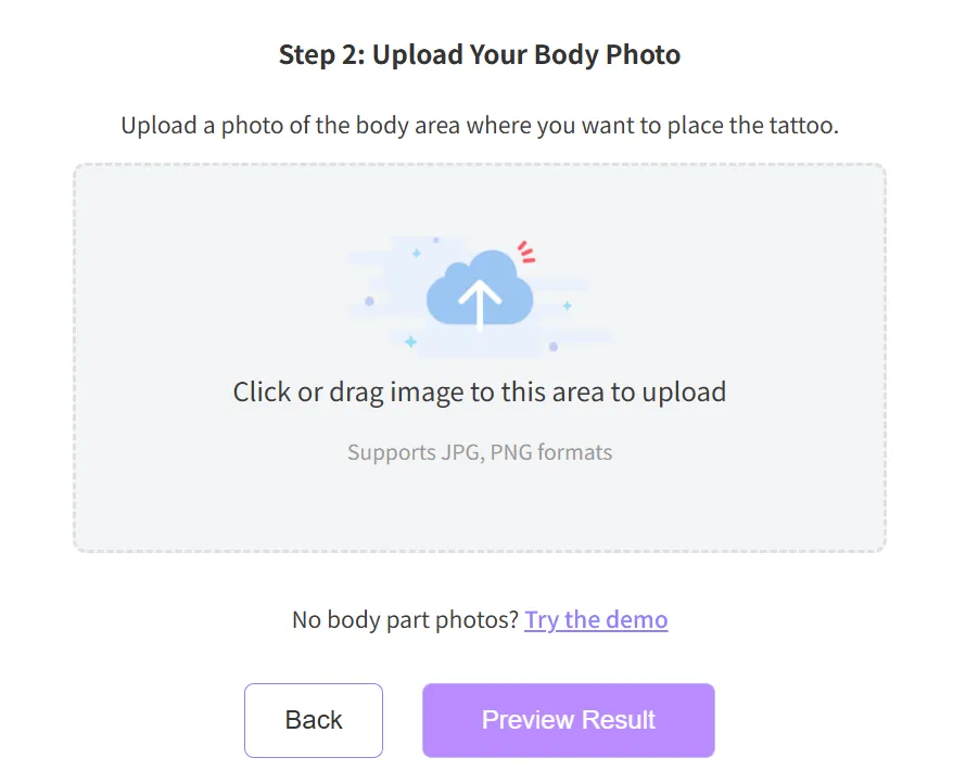 Upload Your Body Photo