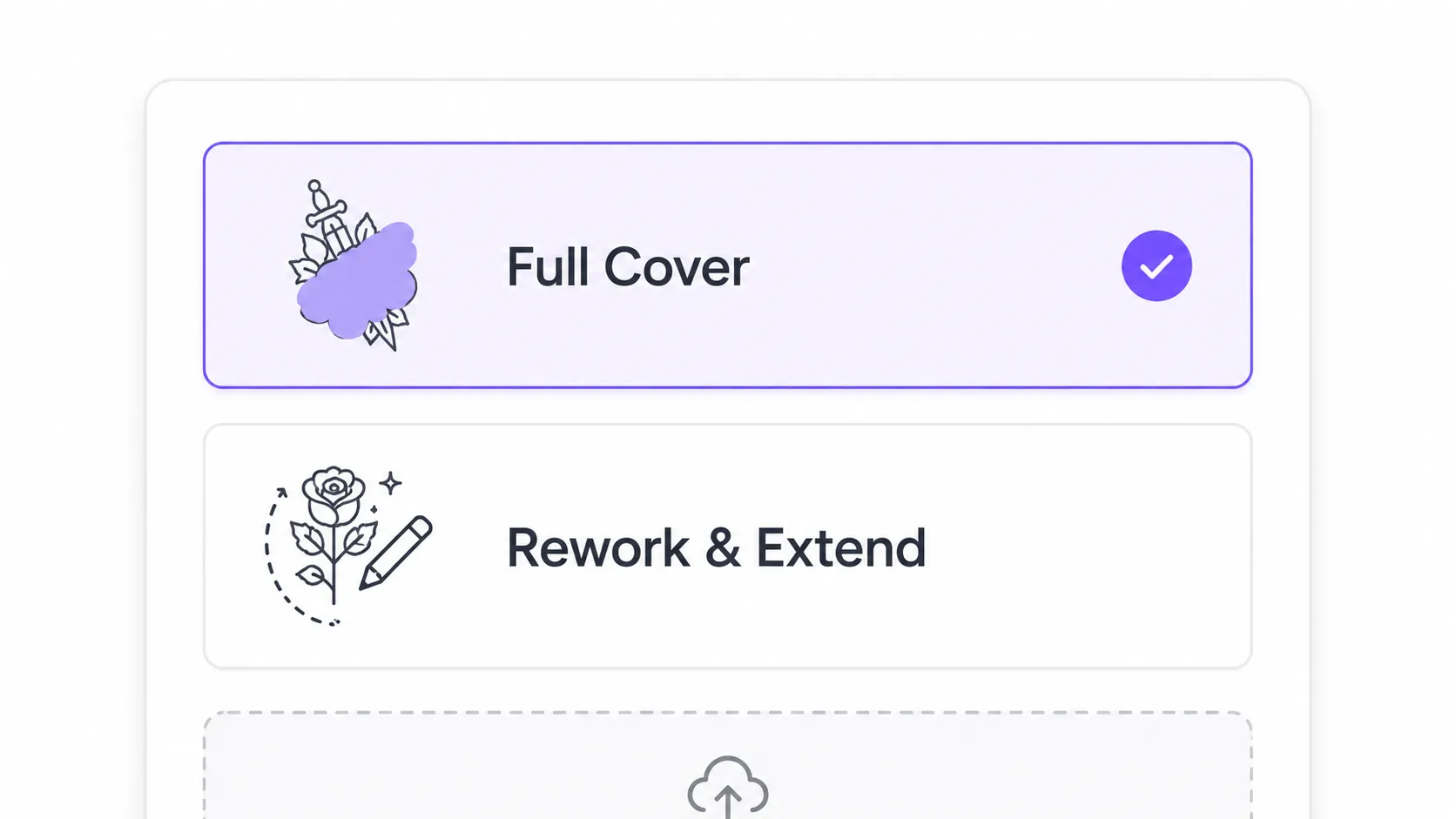 Choose a Cover Up Mode