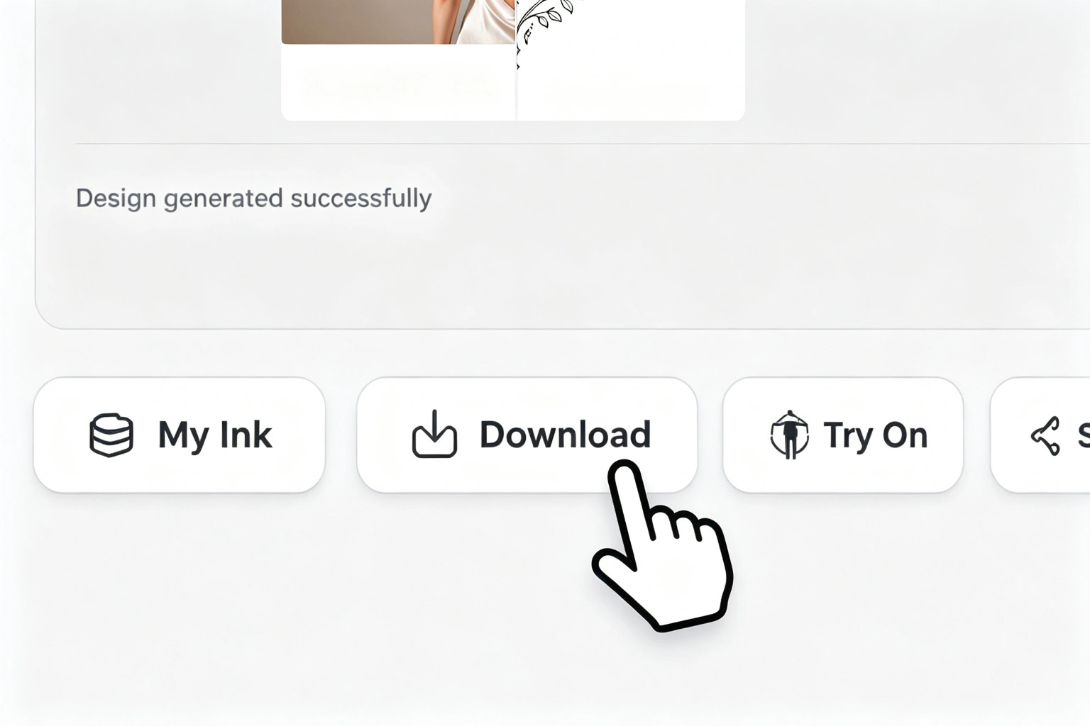 Downloading a printable tattoo stencil with clean lines